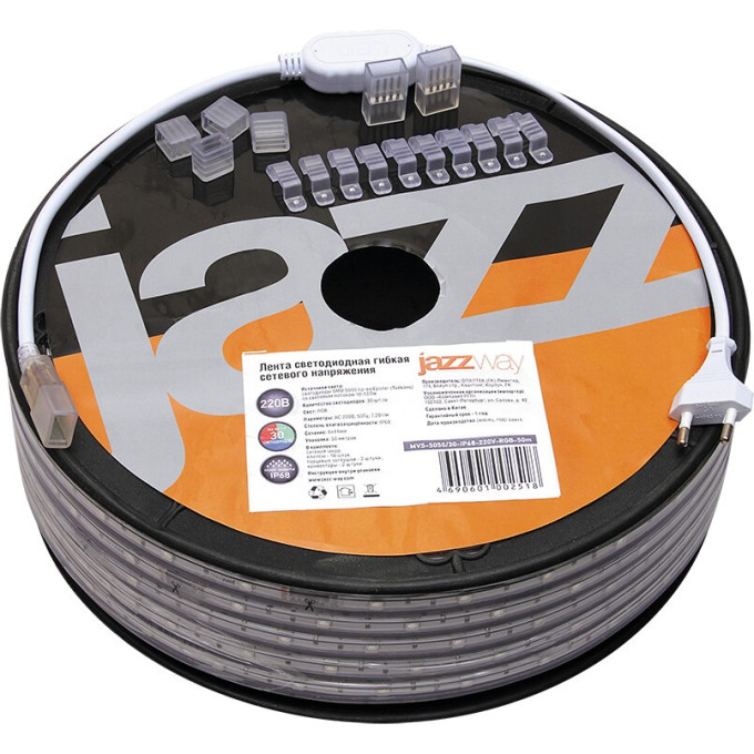 Лента светодиодная JAZZWAY MVS-5050/30-IP68-220V-RGB-1M 1002518