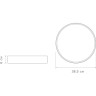Светильник светодиодный потолочный JAZZWAY PPB SCANDIC-R 36W 4000K GR/W IP20 5037090